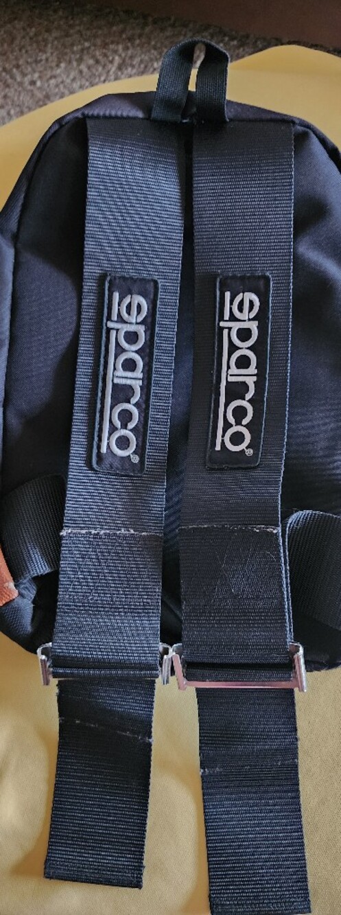 BRIDE Branded Men’s Backpack in Black with Brown Accent